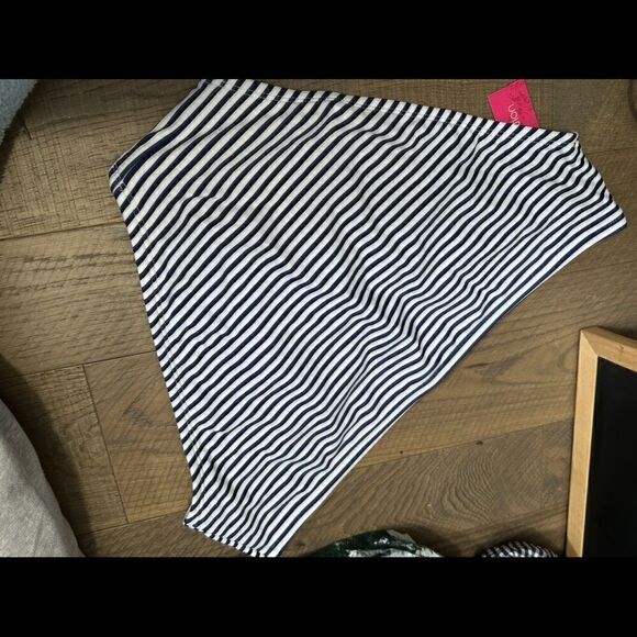 Xhilaration Stripe Blue and White Bottoms Size 1X NWT - Picture 2 of 5